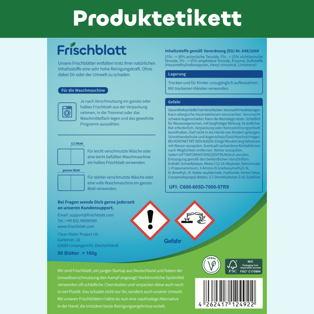 Bundle: Spül- und Waschmittel Blätter