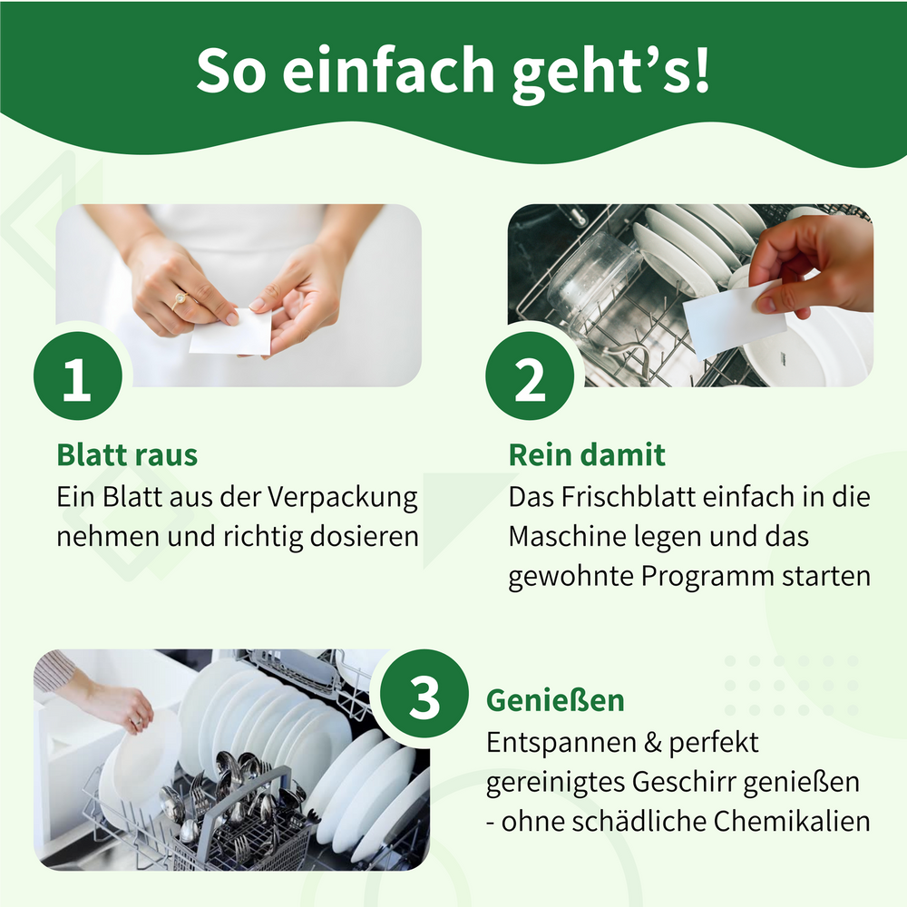 Spülmaschinen Blätter